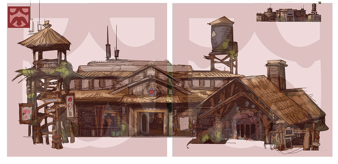 奥兰多潘多拉星球的变种,加了些水塔和天线。