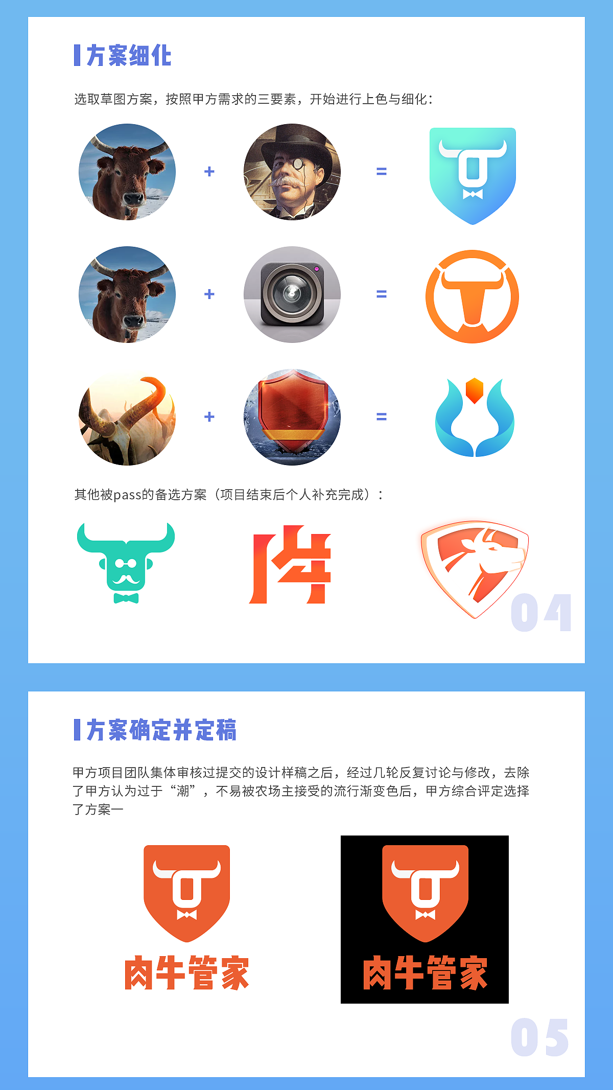 肉牛管家logo设计思路及感悟
