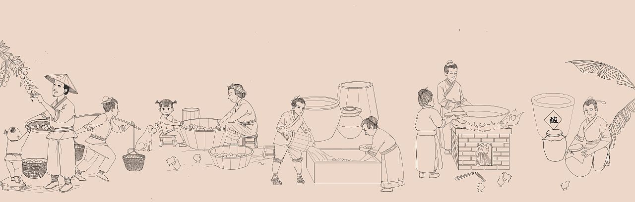 酸梅汤制作工序（图ZMjc2MjQ0NDQw） - 商业插画 - 站酷设计师县老爷原创素材 - 站酷ZCOOL