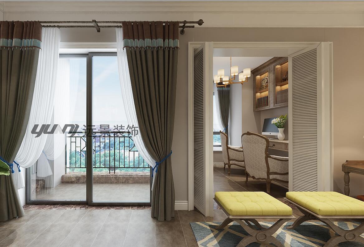 中航翡翠城装修案例效果图-简美风格-重庆远景装饰