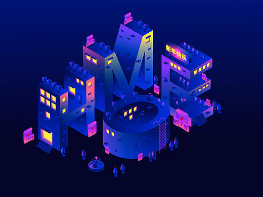2.5D上色插画上色练习-HOME
