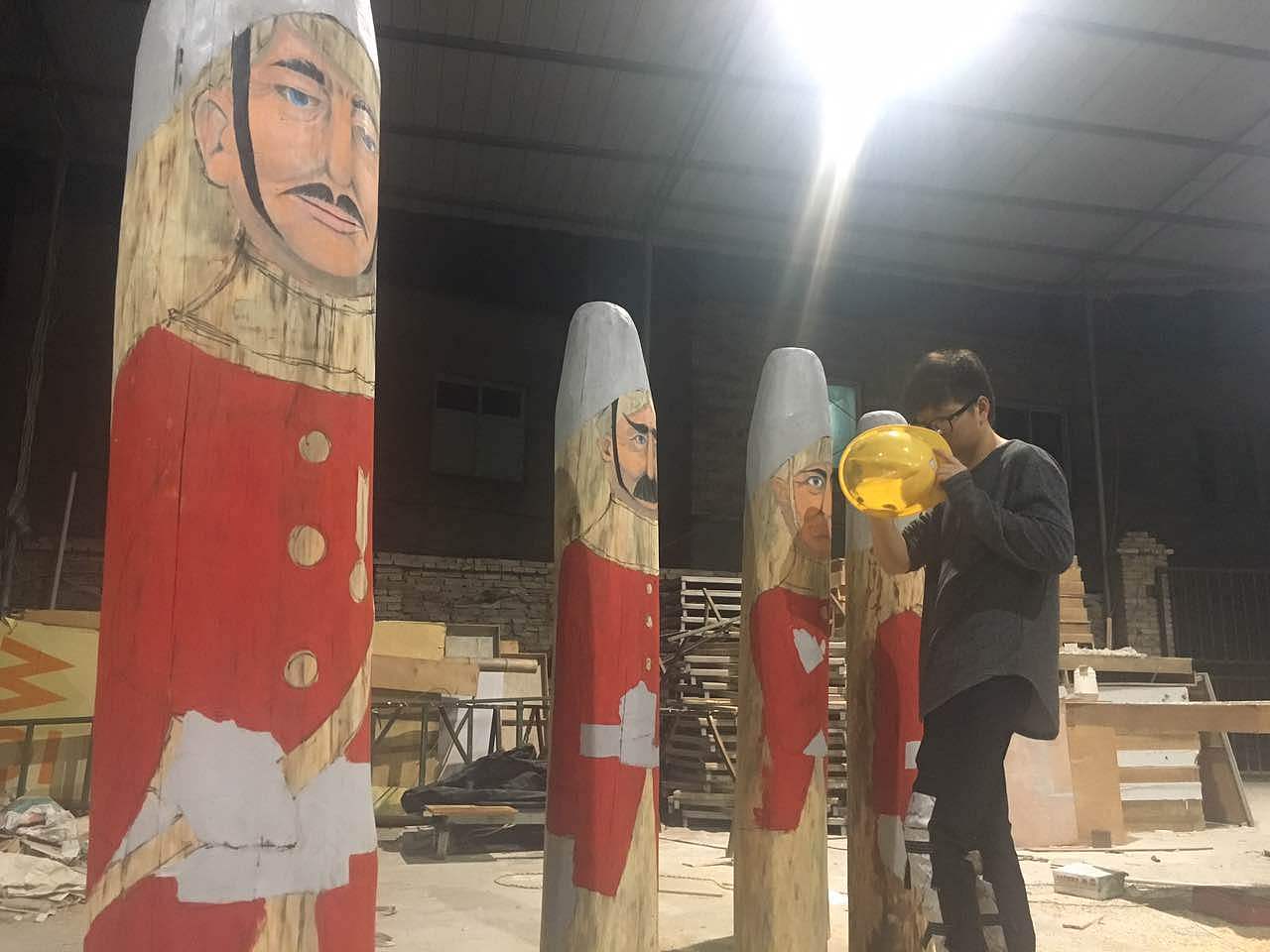 木头人手绘设计