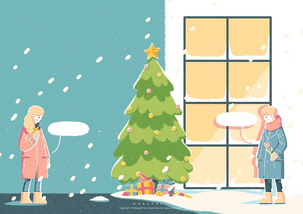 Chtistmas. 圣诞快乐~（图ZMTAwODI1MDU2） - 艺术插画 - 站酷设计师margaretlor原创素材 - 站酷ZCOOL