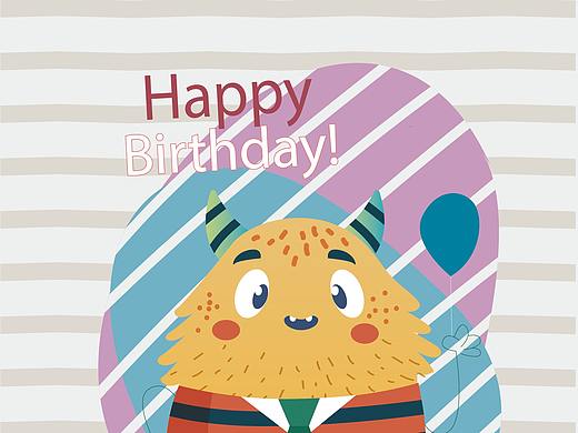 Happy birthday（个人主页-ZMjUzOTAyMDA=） - 动效设计 - 站酷设计师鬼太郎原创素材 - 站酷ZCOOL