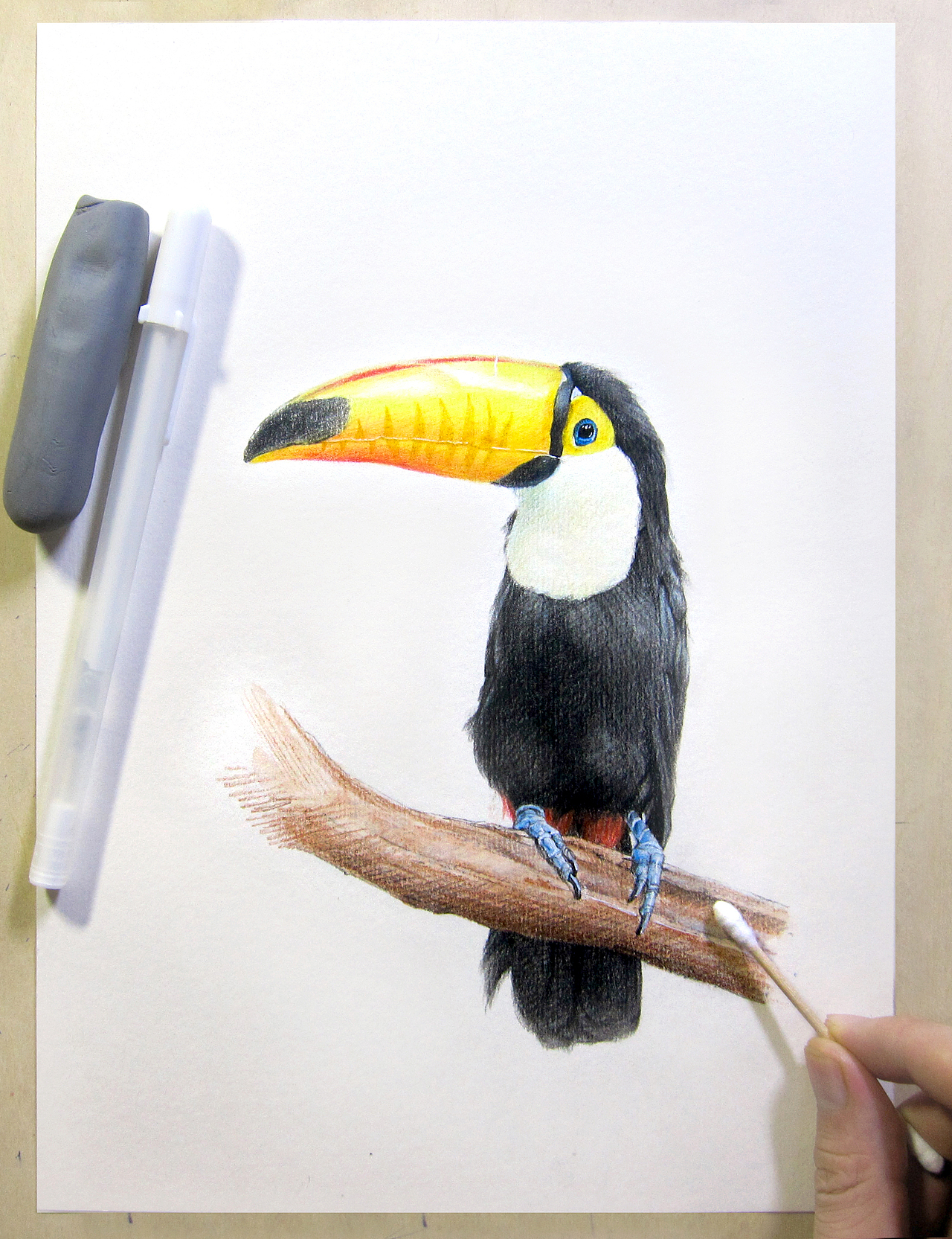 纸上彩铅~~动物篇(2013年作品小记)（图ZMjkxNjYzMzI=） - 绘画 - 站酷设计师超超的青葱原创素材 - 站酷ZCOOL