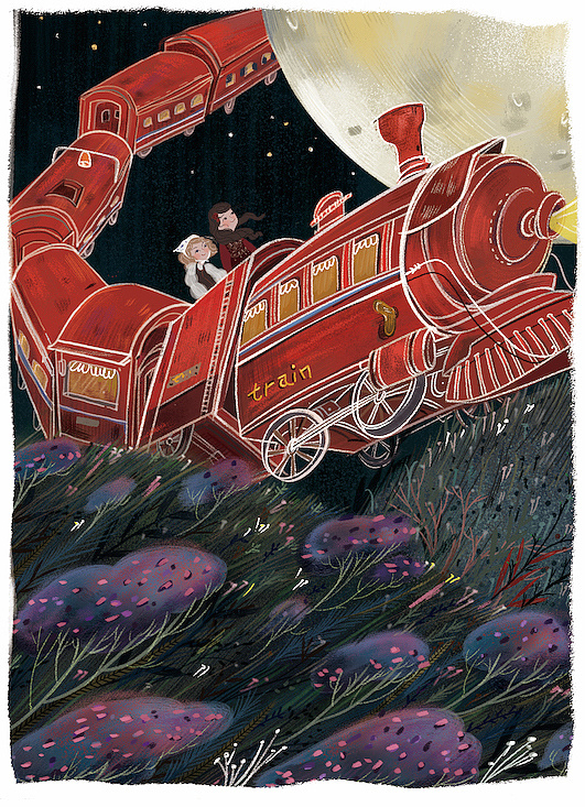 《魔法树》童书插画