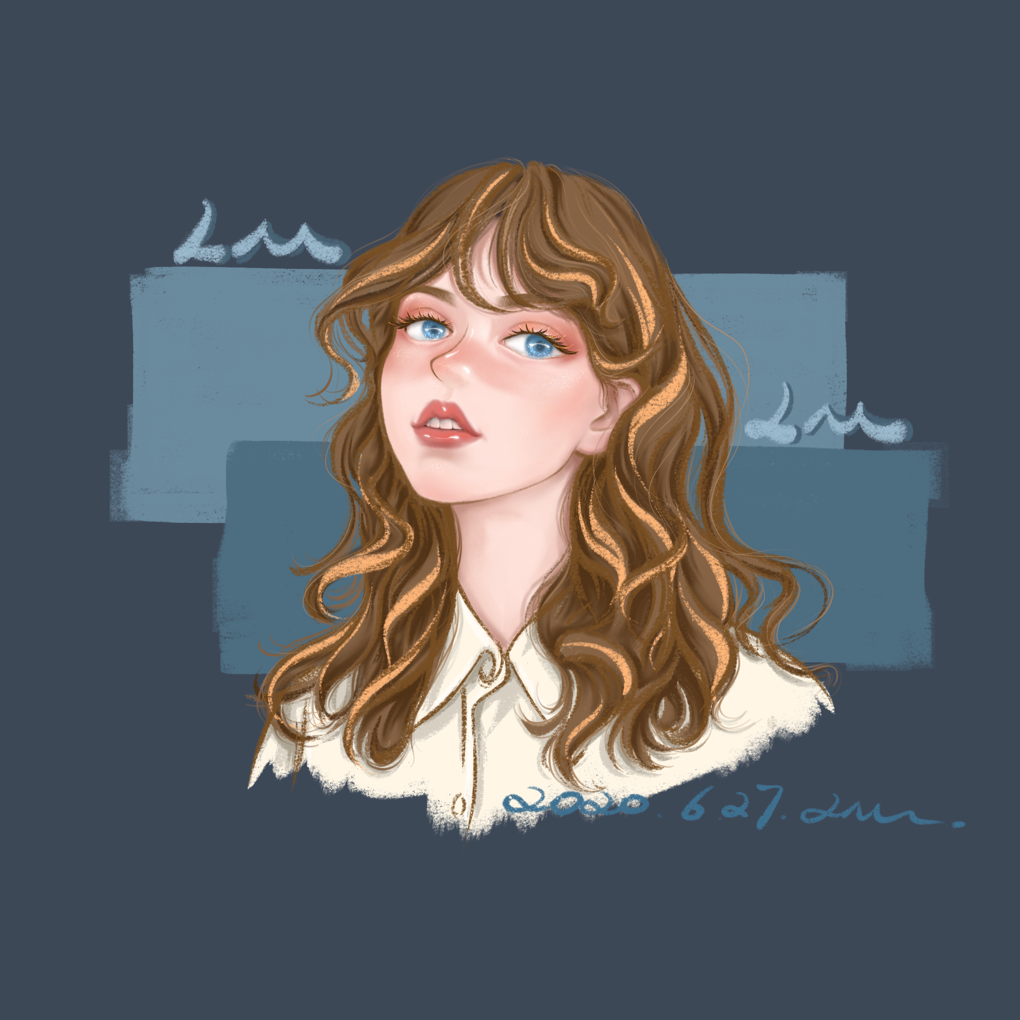 procreate绘画 头像|插画|创作习作|画画的冒冒呀 - 原创作品 - 站酷