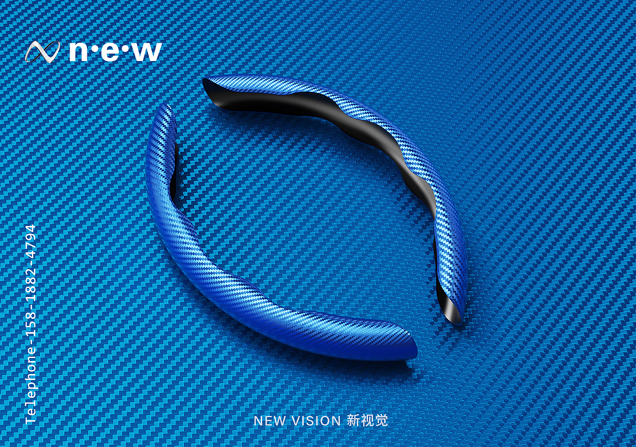 碳纤纹卡片式方向盘套