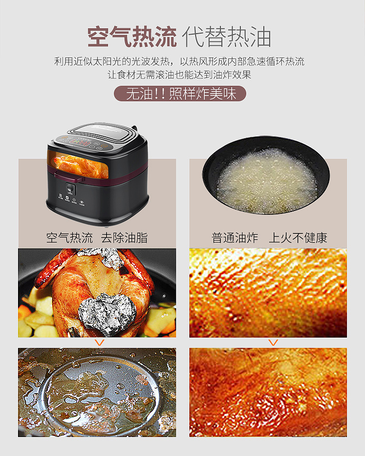利仁空气炸锅KZ-D8000B