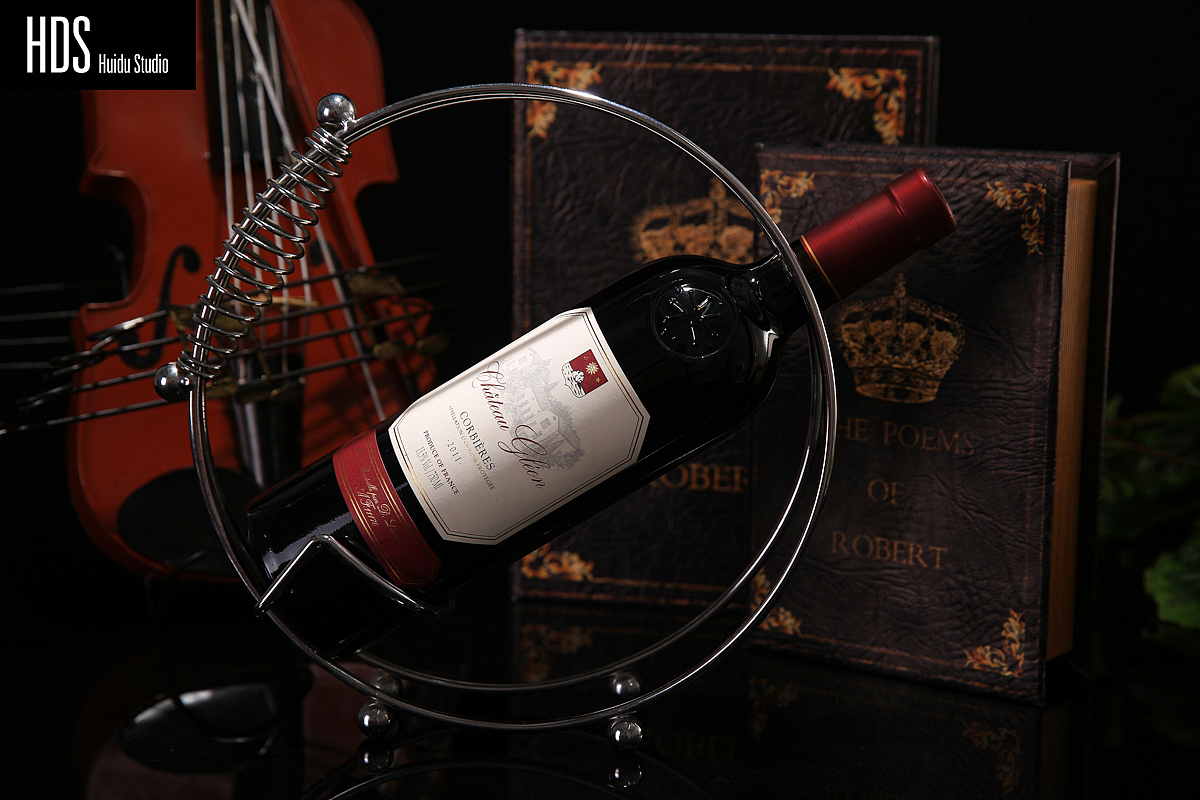 红酒静物实景拍摄