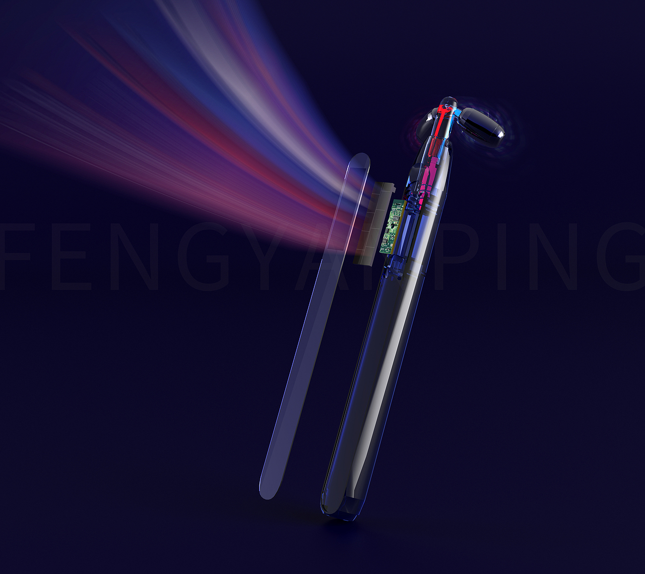 【产品渲染—美容棒】（图ZMjc5NTY5NDk2） - 产品 - 站酷设计师会跑飞的猪原创素材 - 站酷ZCOOL