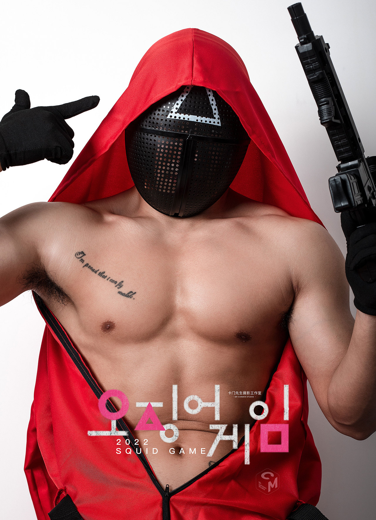 肌肉型男创意摄影