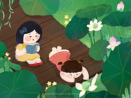 童年夏天（儿童插画）