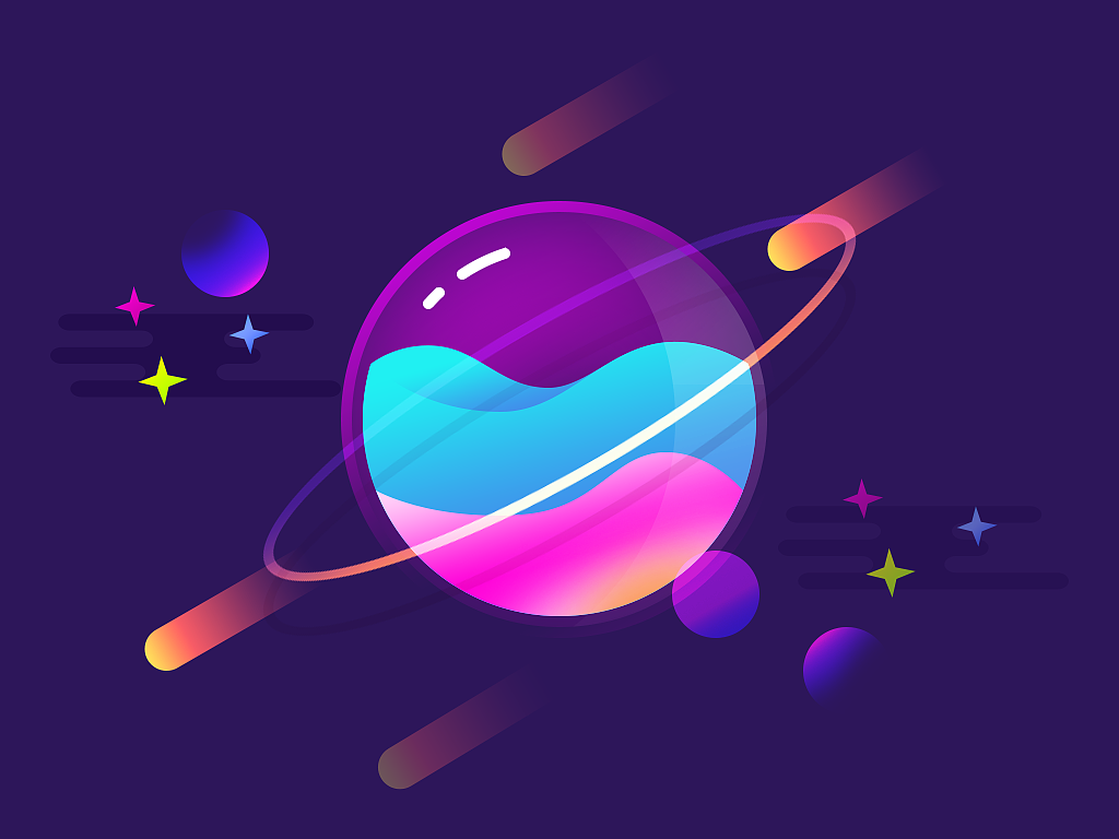 PS绘制半透明渐变星球（图ZODUxNzk5Mjg=） - 图案 - 站酷设计师刹那永恒原创素材 - 站酷ZCOOL