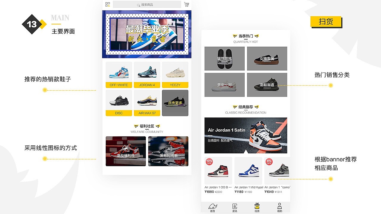 潮迹~潮鞋app设计