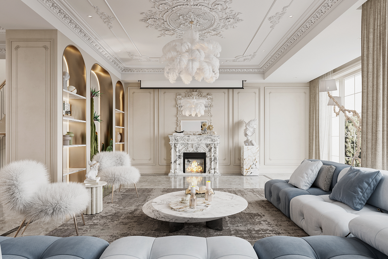 法式轻奢（图ZMjM3MTIxNjgw） - 家装设计 - 站酷设计师wx18075058778原创素材 - 站酷ZCOOL