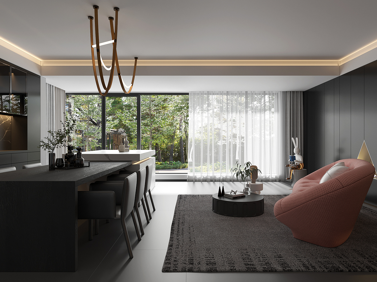 暗黑系别墅（图ZMzQxMzc3NjA4） - 家装设计 - 站酷设计师南方视觉效果图原创素材 - 站酷ZCOOL