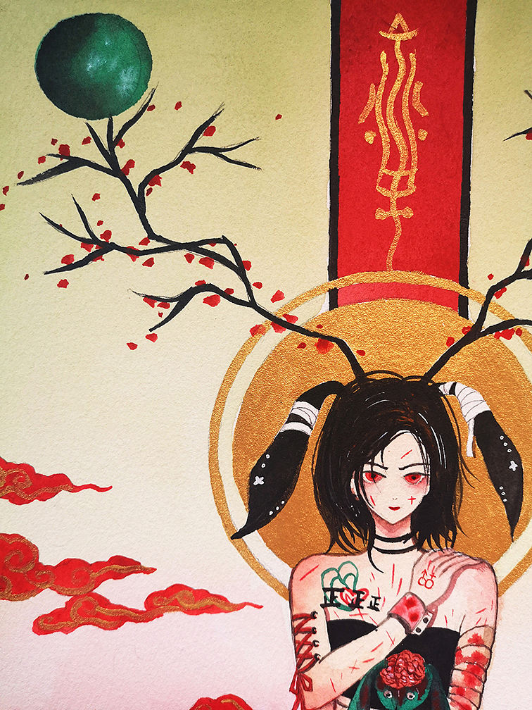 痛我所痛（图ZMTgxODM0Mjcy） - 绘画 - 站酷设计师甜桃haiyi原创素材 - 站酷ZCOOL