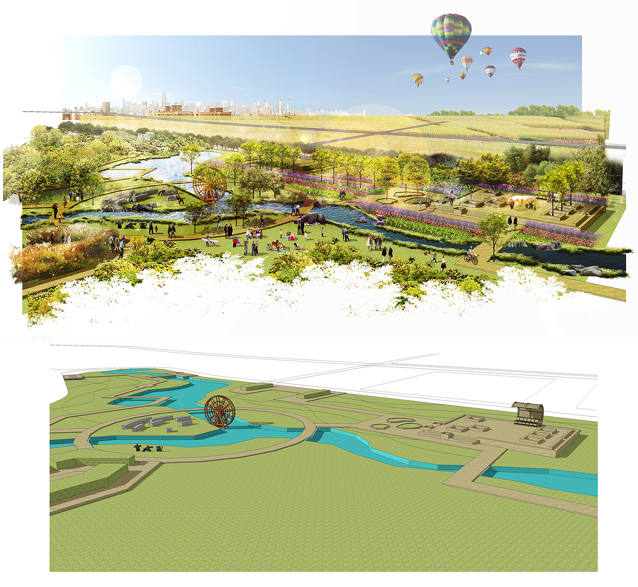 写意风格效果图