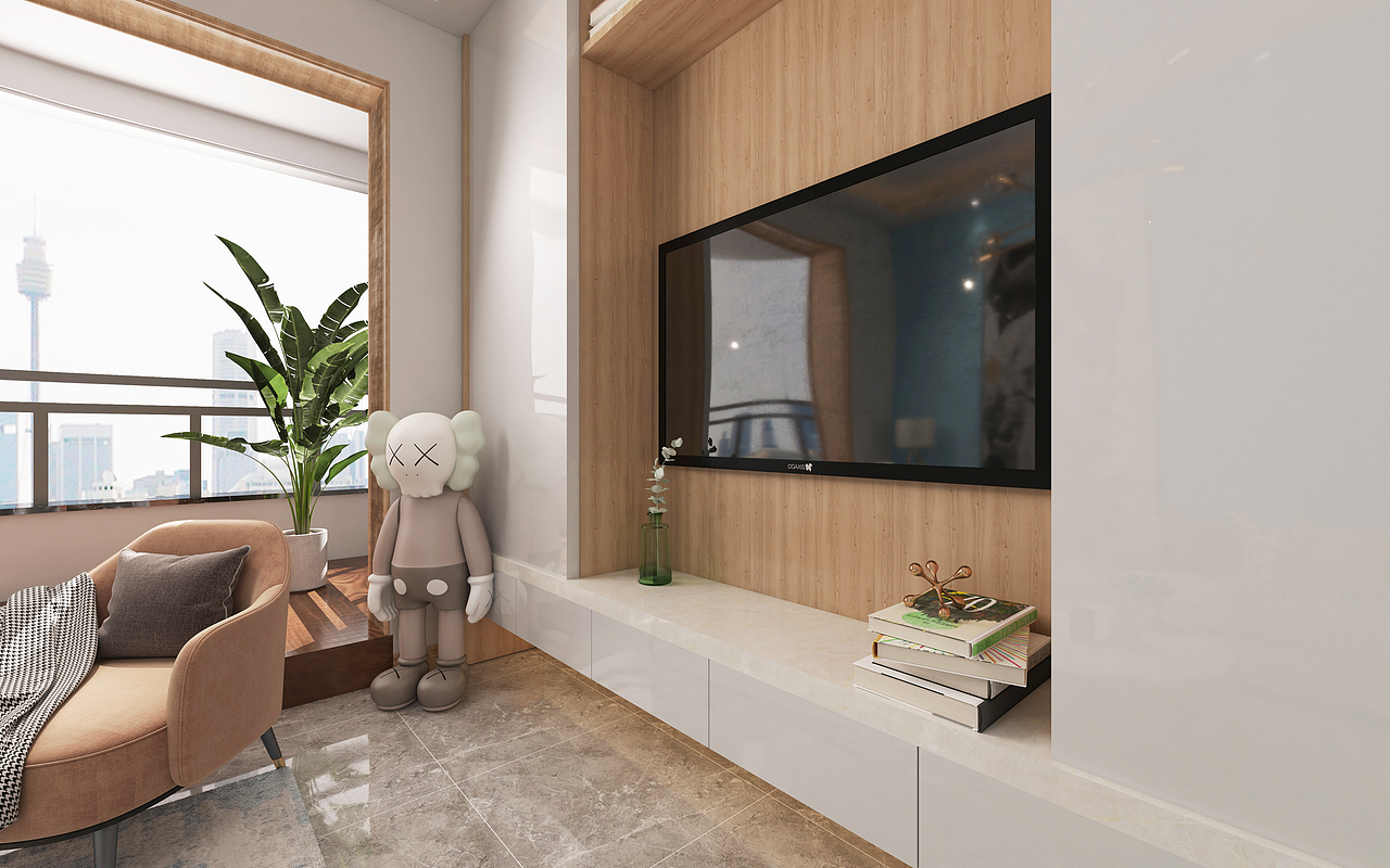 淡淡的蓝色（客厅）（图ZMjAwNjIzODE2） - 场景 - 站酷设计师李卓永原创素材 - 站酷ZCOOL