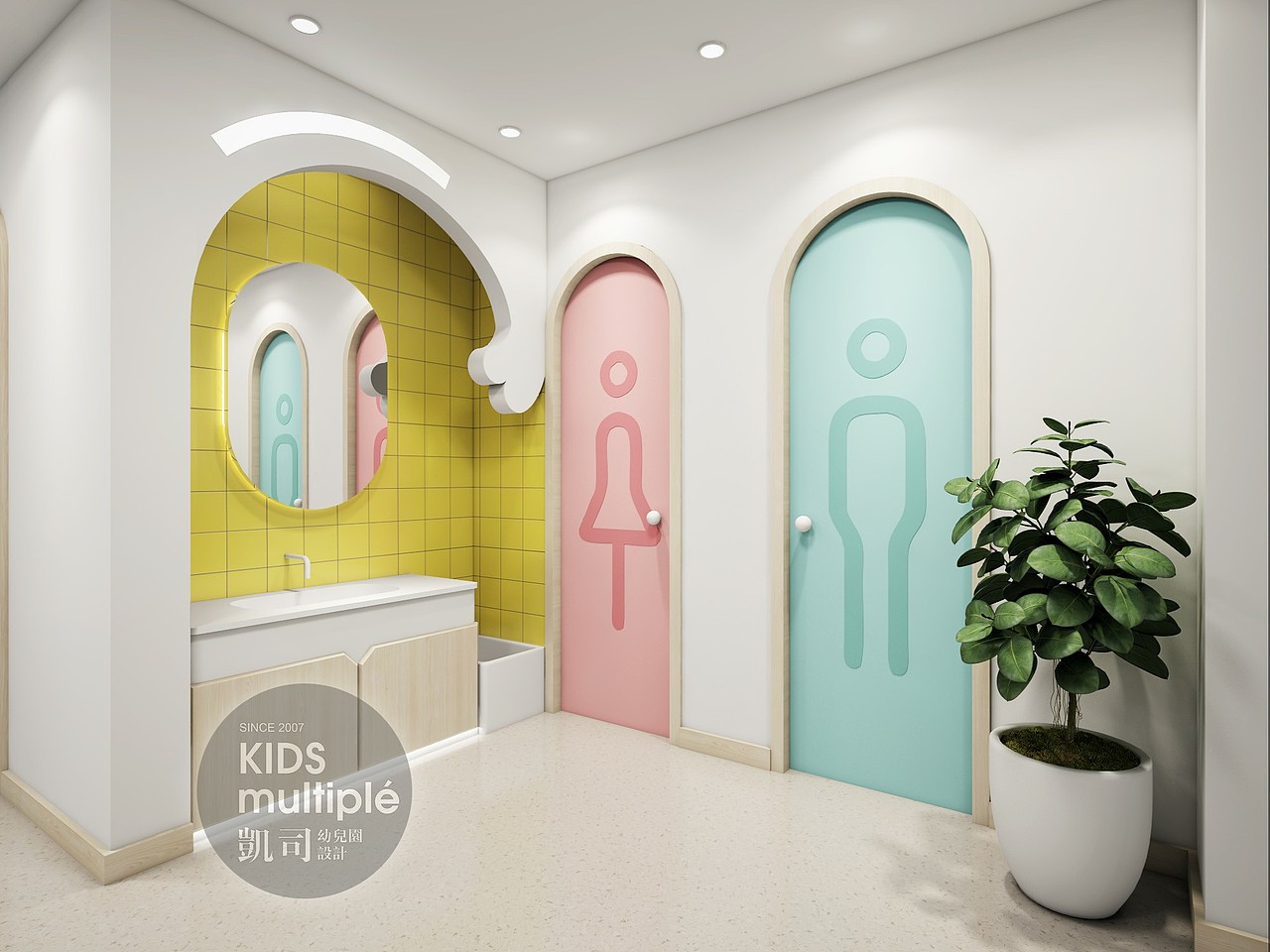 希萌小象托育中心（图ZMjExNjIxNjk2） - 家装设计 - 站酷设计师幼儿园建筑设计原创素材 - 站酷ZCOOL