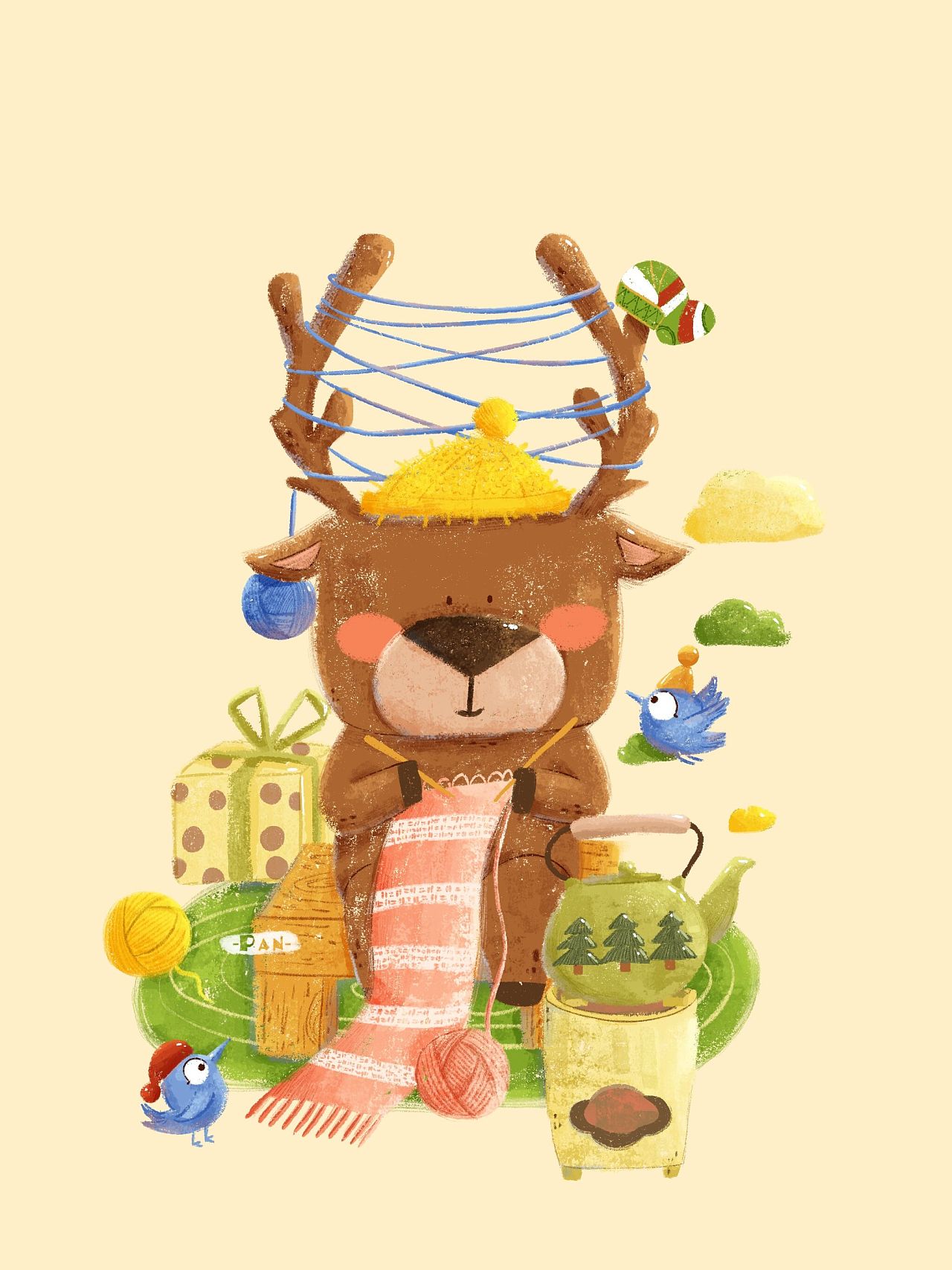 圣诞动物合集|插画|儿童插画|dp大潘 - 原创作品 - 站酷 (zcool)