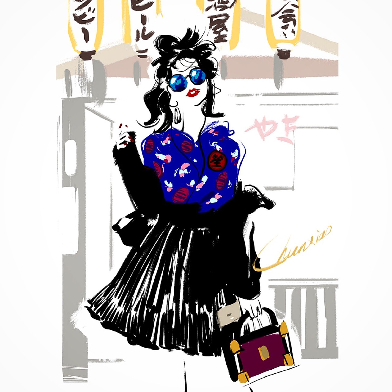 CXFashion Notes-01（图ZMzUwMjk1NzY=） - 新锐潮流插画 - 站酷设计师chunxiao_春晓原创素材 - 站酷ZCOOL