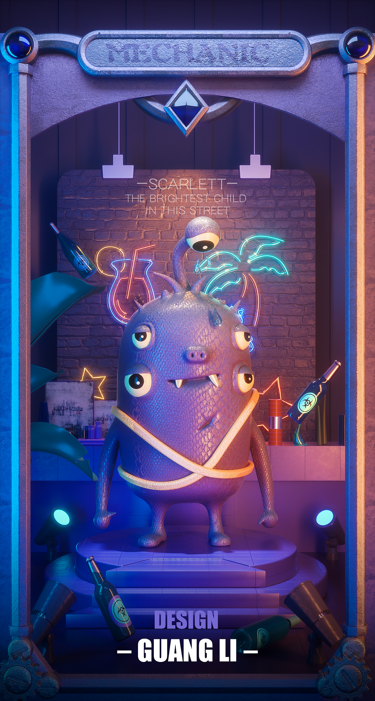 多眼小怪兽 Multi-eyed little monster