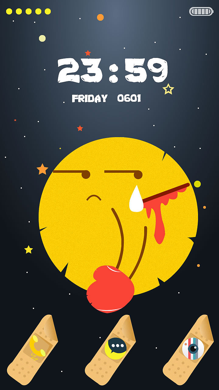 谁和月亮打了一架？（图ZMTcxMDY0NDA=） - APP界面 - 站酷设计师aumyfun原创素材 - 站酷ZCOOL