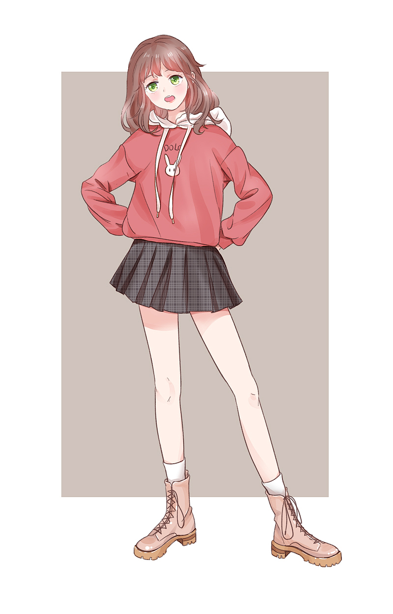 一组最近的漫画人物服饰搭配练习