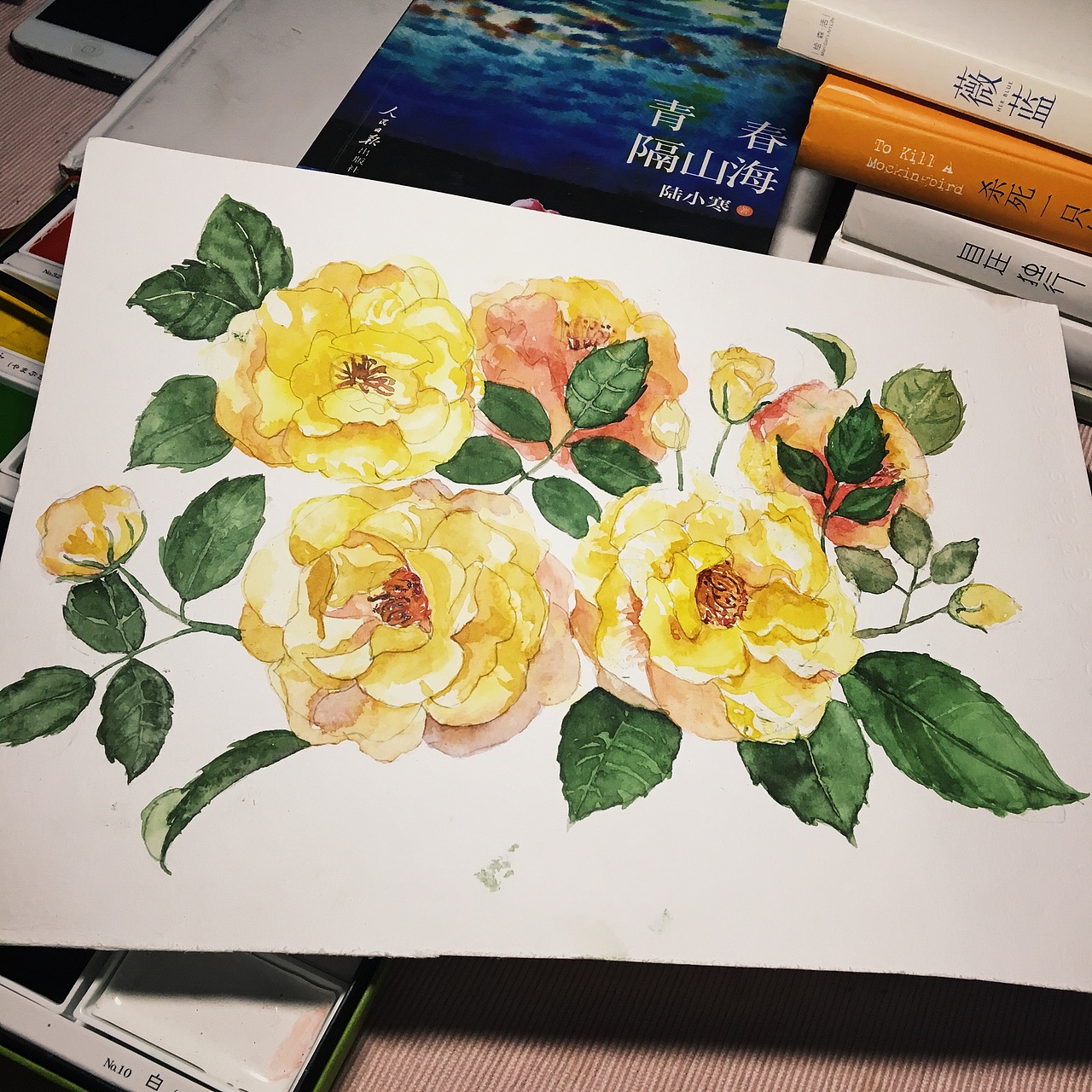 水彩花卉水彩插画练习/临摹水彩花草（图ZODY3MDc0Mjg=） - 创作习作 - 站酷设计师樱呐原创素材 - 站酷ZCOOL