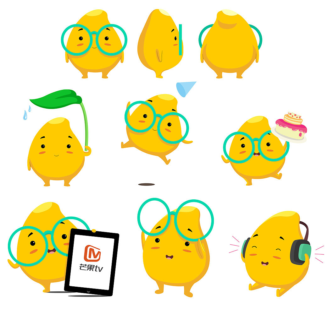 芒果tv吉祥物第一个版本(被否)