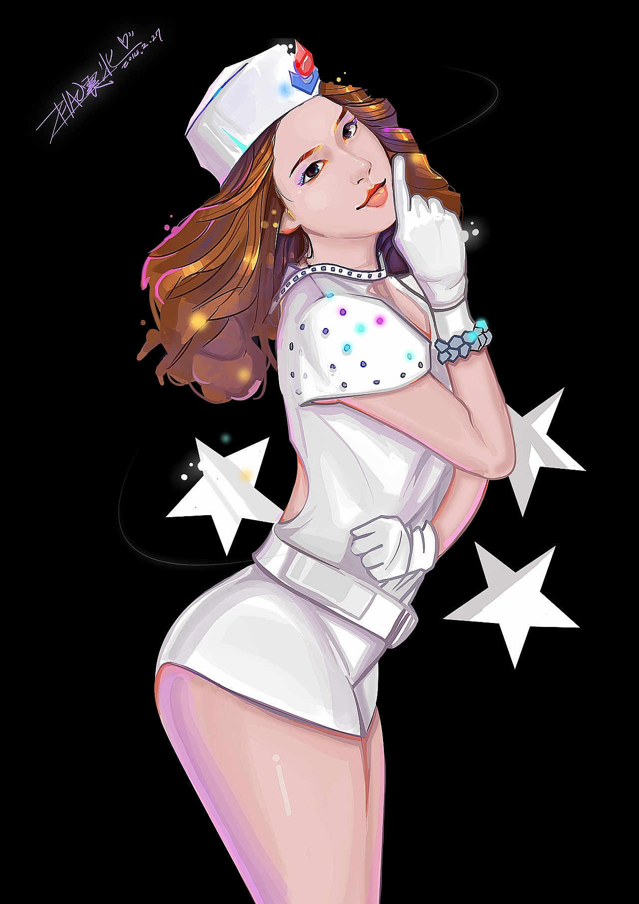 赵震北手绘的の101个女孩