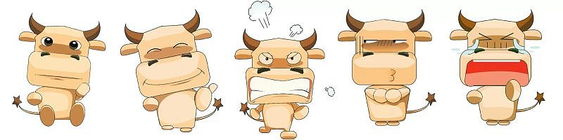 吉祥物表情包（图ZMTAzMjQyNTA4） - 商业插画 - 站酷设计师爱群原创素材 - 站酷ZCOOL