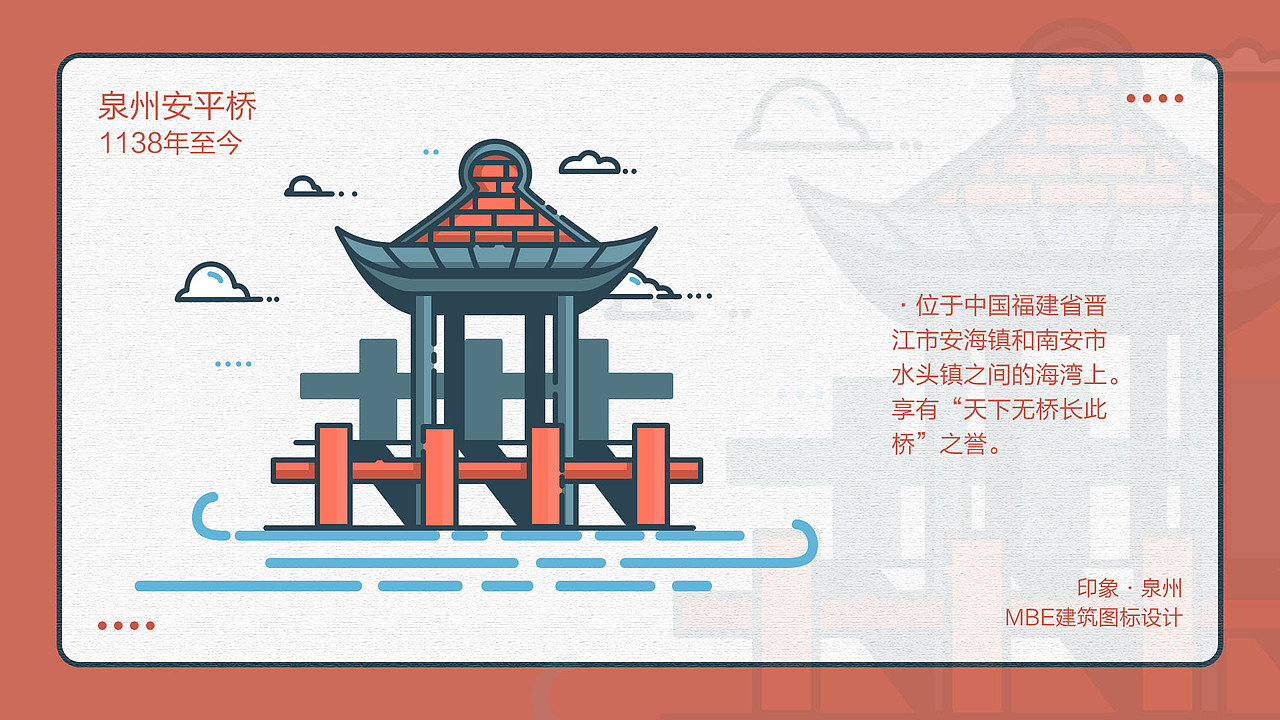 泉州建筑mbe风格图标设计