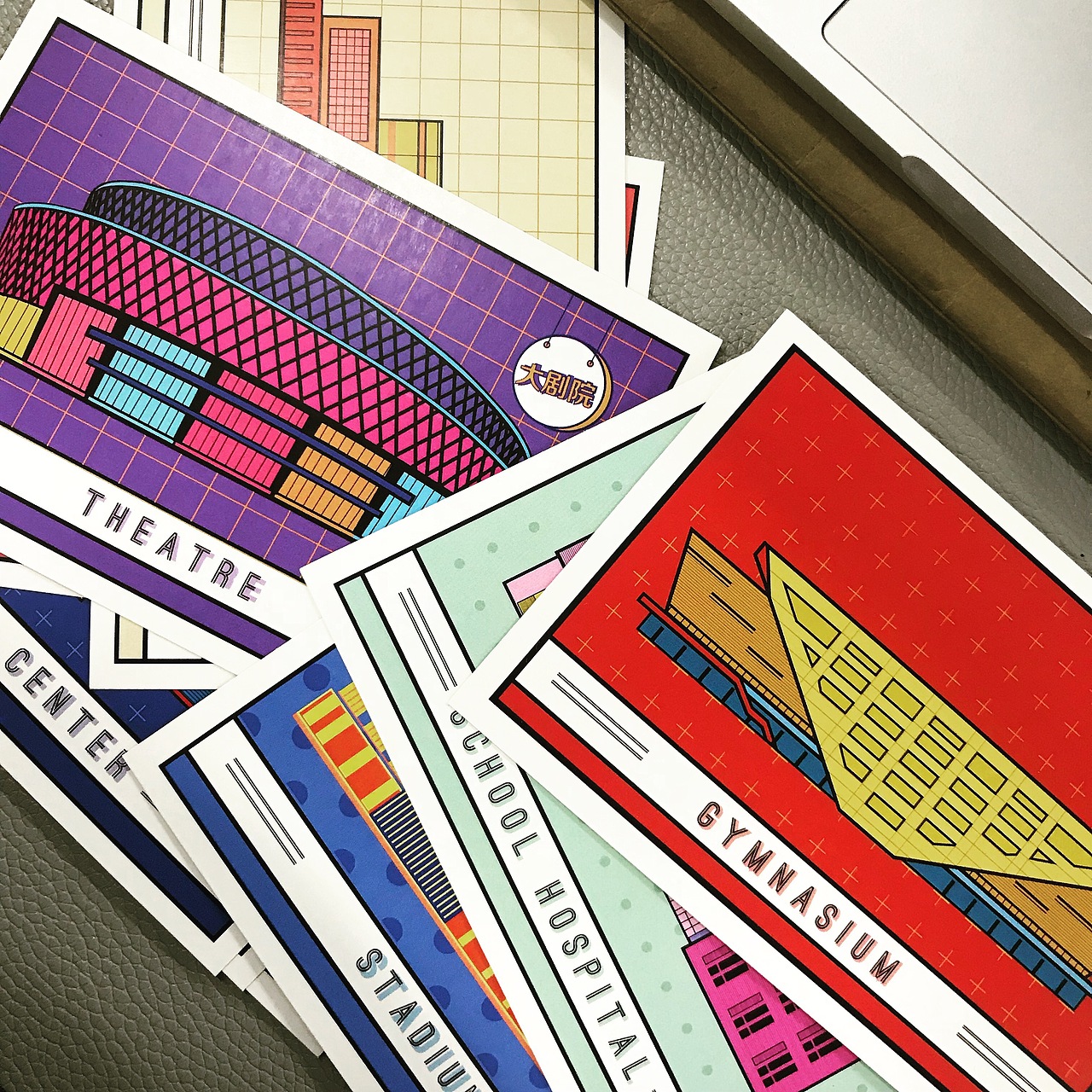 校园明信片设计（图ZMTI2MjM3NDY0） - 图案 - 站酷设计师又一SYO原创素材 - 站酷ZCOOL