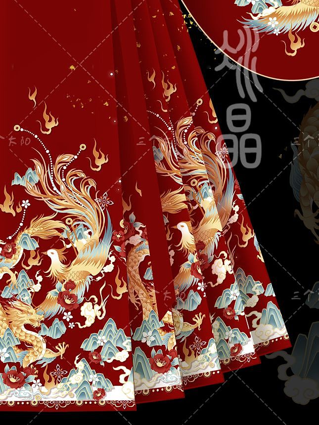 汉服设计·新年战袍（图ZMzU1MTczNDY4） - 传统/民族服饰 - 站酷设计师在画画的冰晶原创素材 - 站酷ZCOOL