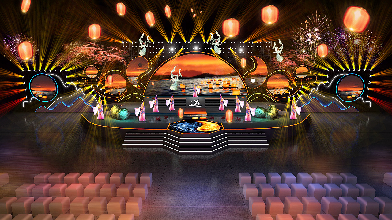 文旅文化节舞美设计效果|空间|舞台美术|lanti三维 - 原创作品 - 站酷