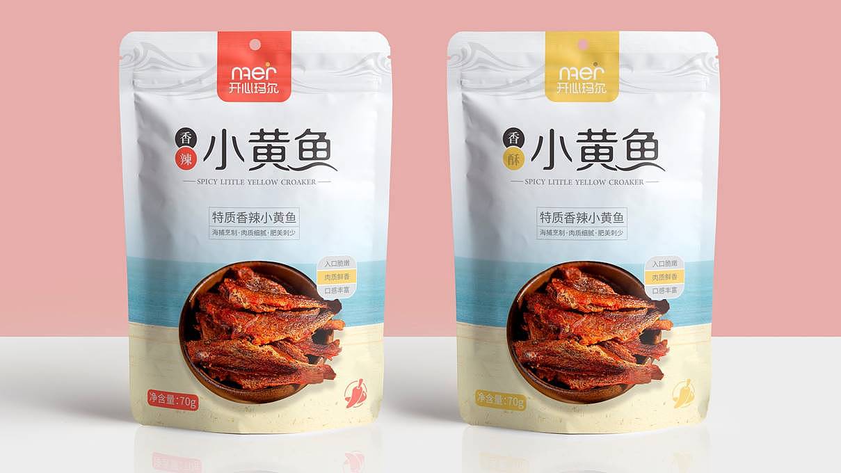开心玛尔小黄鱼包装