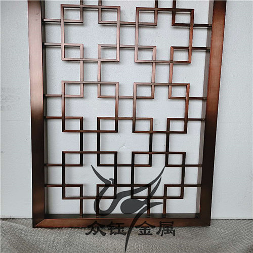 酒店仿红古铜不锈钢屏风隔断众钰定制（图ZMjY2NzYxODEy） - 其他 - 站酷设计师众钰屏风护栏原创素材 - 站酷ZCOOL