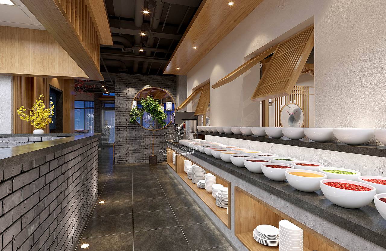 原创作品空间家装设计火锅餐饮中式餐饮火锅店北京新华年购物中心深井