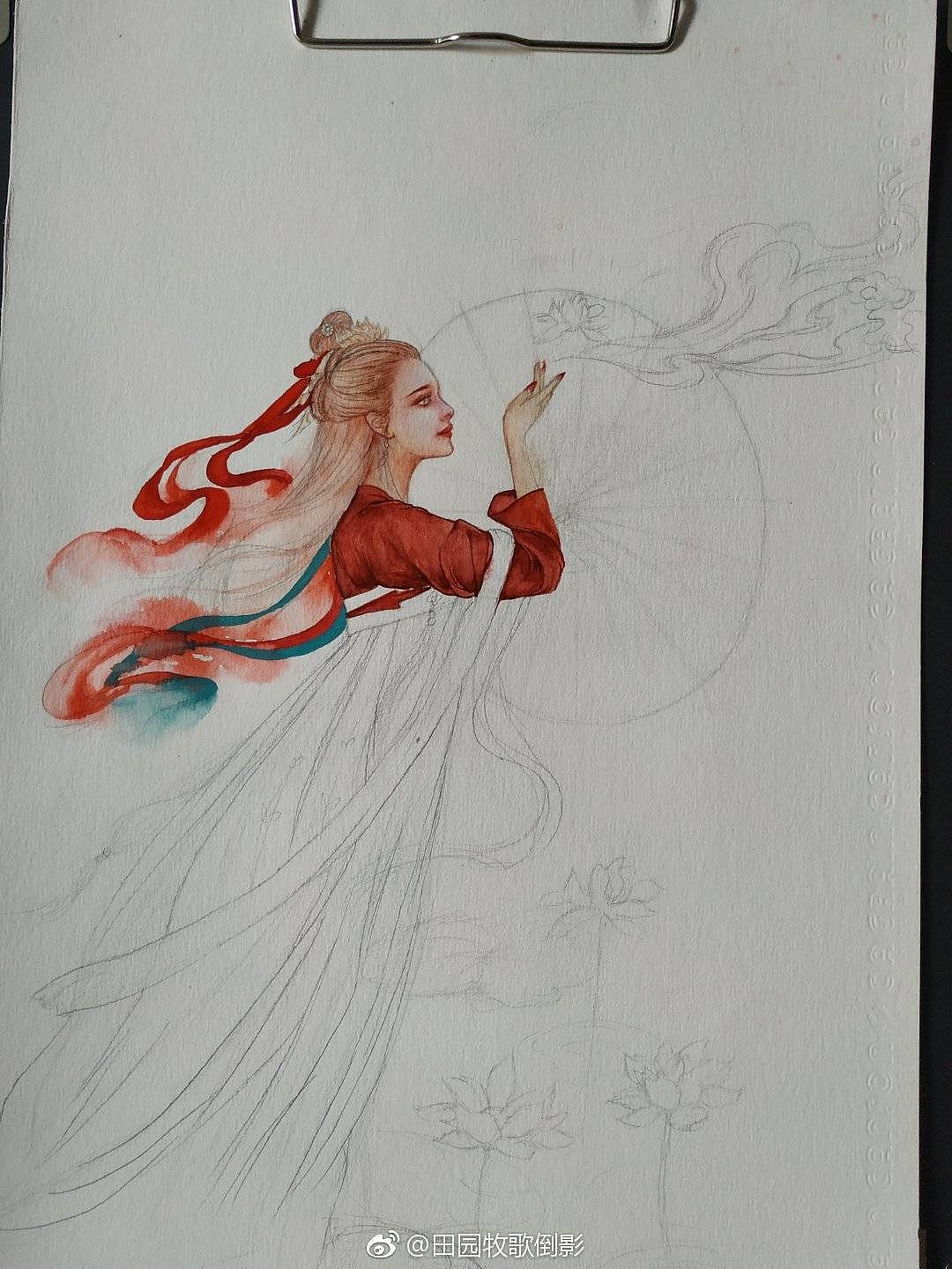 化蓮（圖ZMTU2OTk3Njg4） - 繪畫 - 站酷設(shè)計(jì)師水彩牧歌原創(chuàng)素材 - 站酷ZCOOL