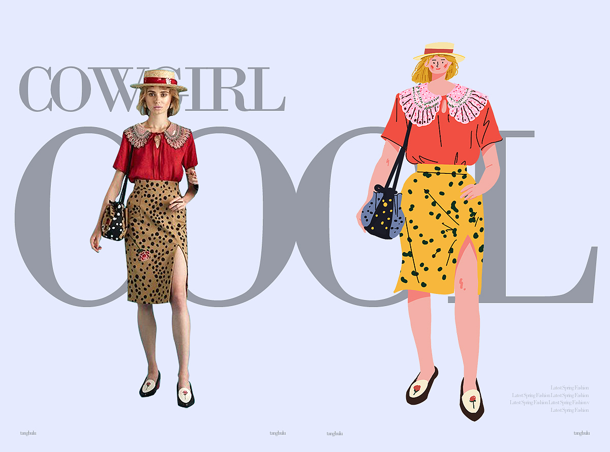 人物插画-乘风破浪的小姐姐们（图ZMjM0NDAzNDg0） - 创作习作 - 站酷设计师糖葫芦z原创素材 - 站酷ZCOOL