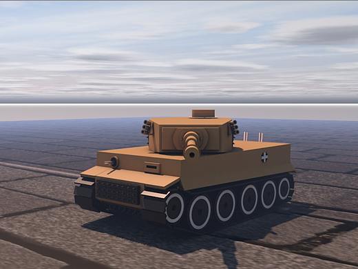 C4D初級(jí)作品：虎式（個(gè)人主頁(yè)-ZNTQyMjA2ODA=） - 其他三維 - 站酷設(shè)計(jì)師ATLKS原創(chuàng)素材 - 站酷ZCOOL