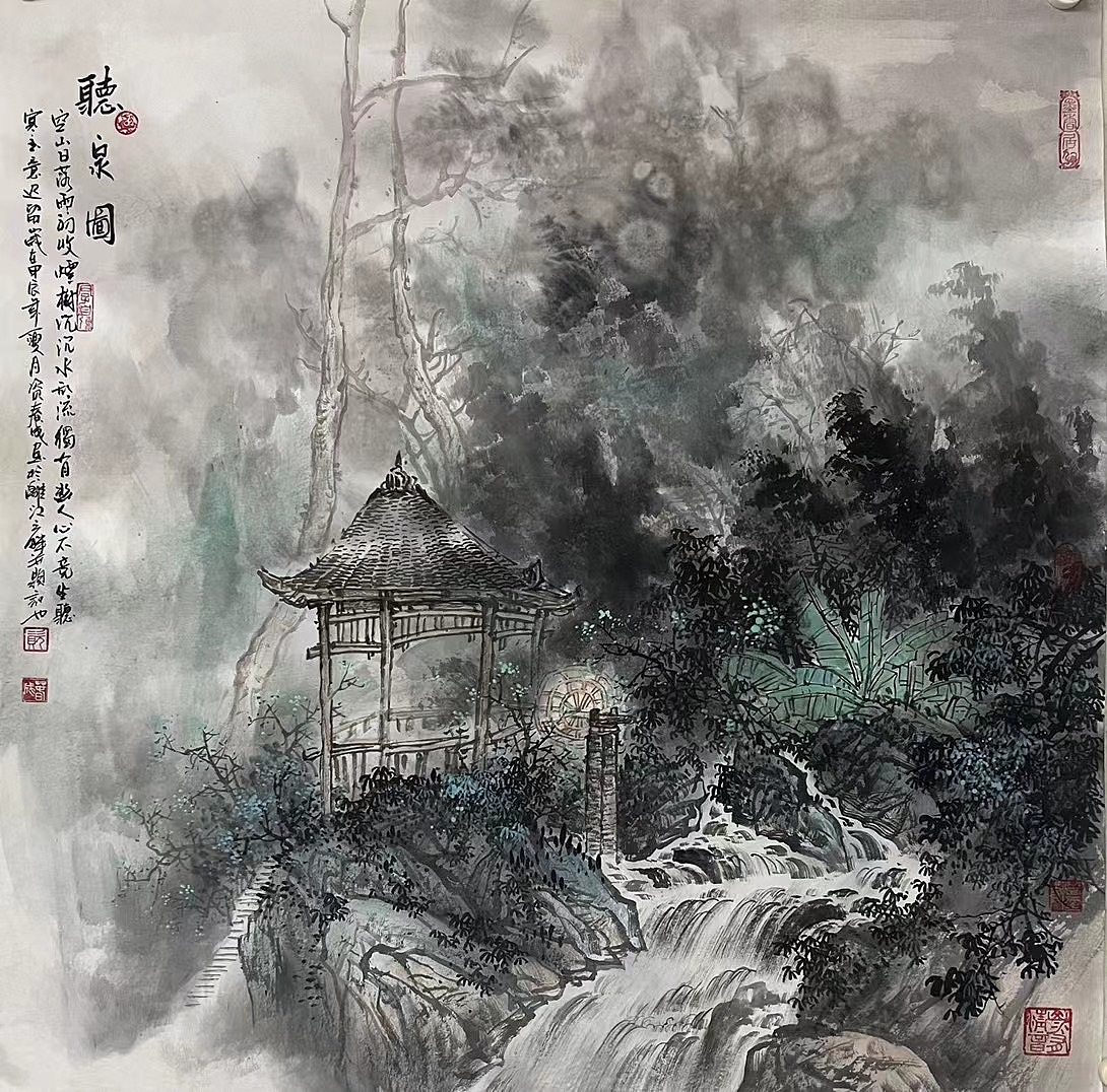 画家资春城山水画作品新作