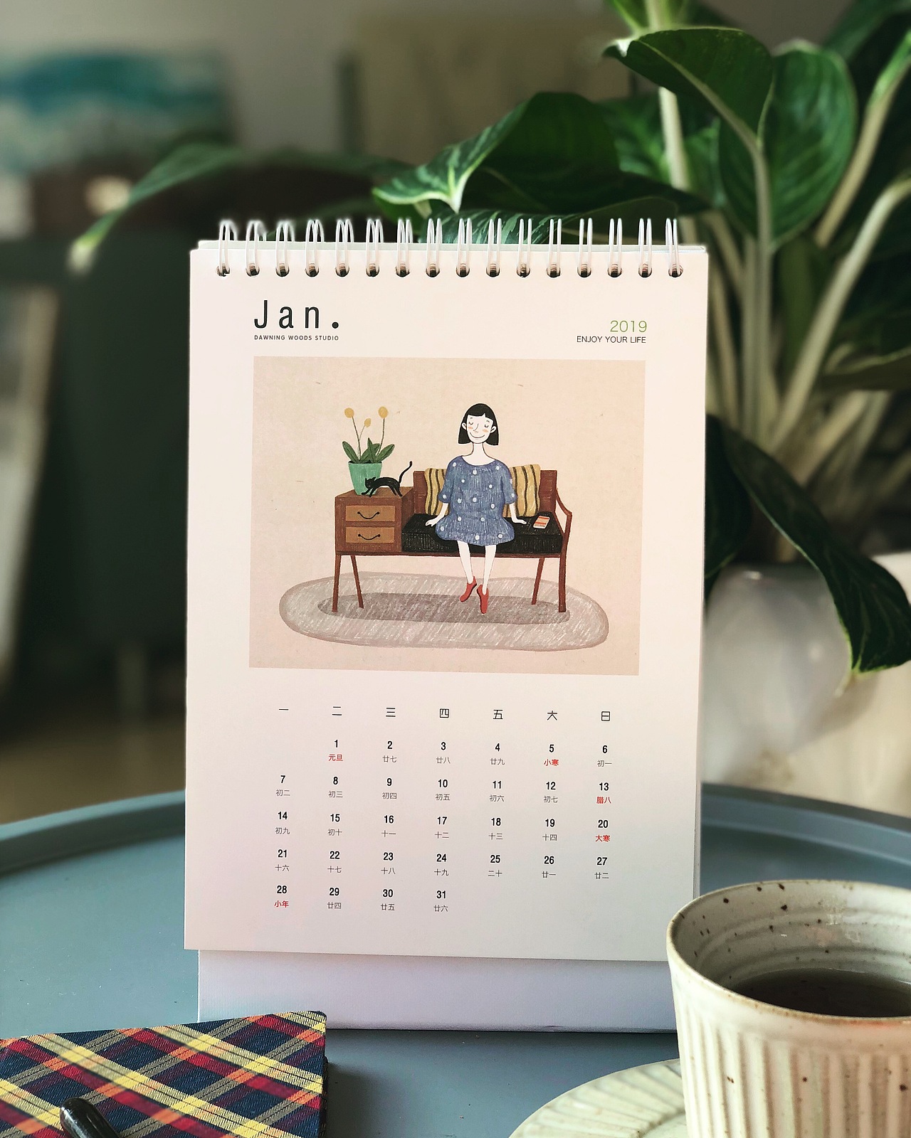 2019年日历（图ZMTQzODAzODIw） - 艺术插画 - 站酷设计师颜布原创素材 - 站酷ZCOOL