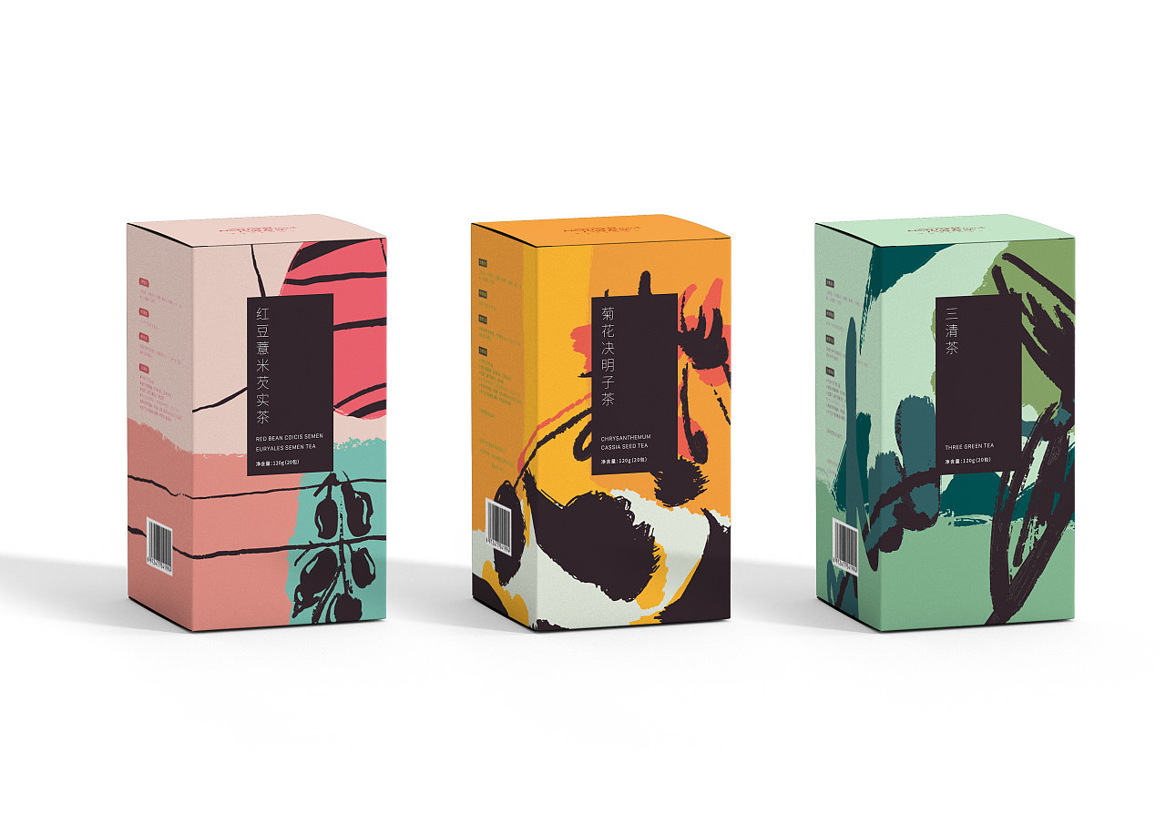 八分主义功能性茶饮包装设计