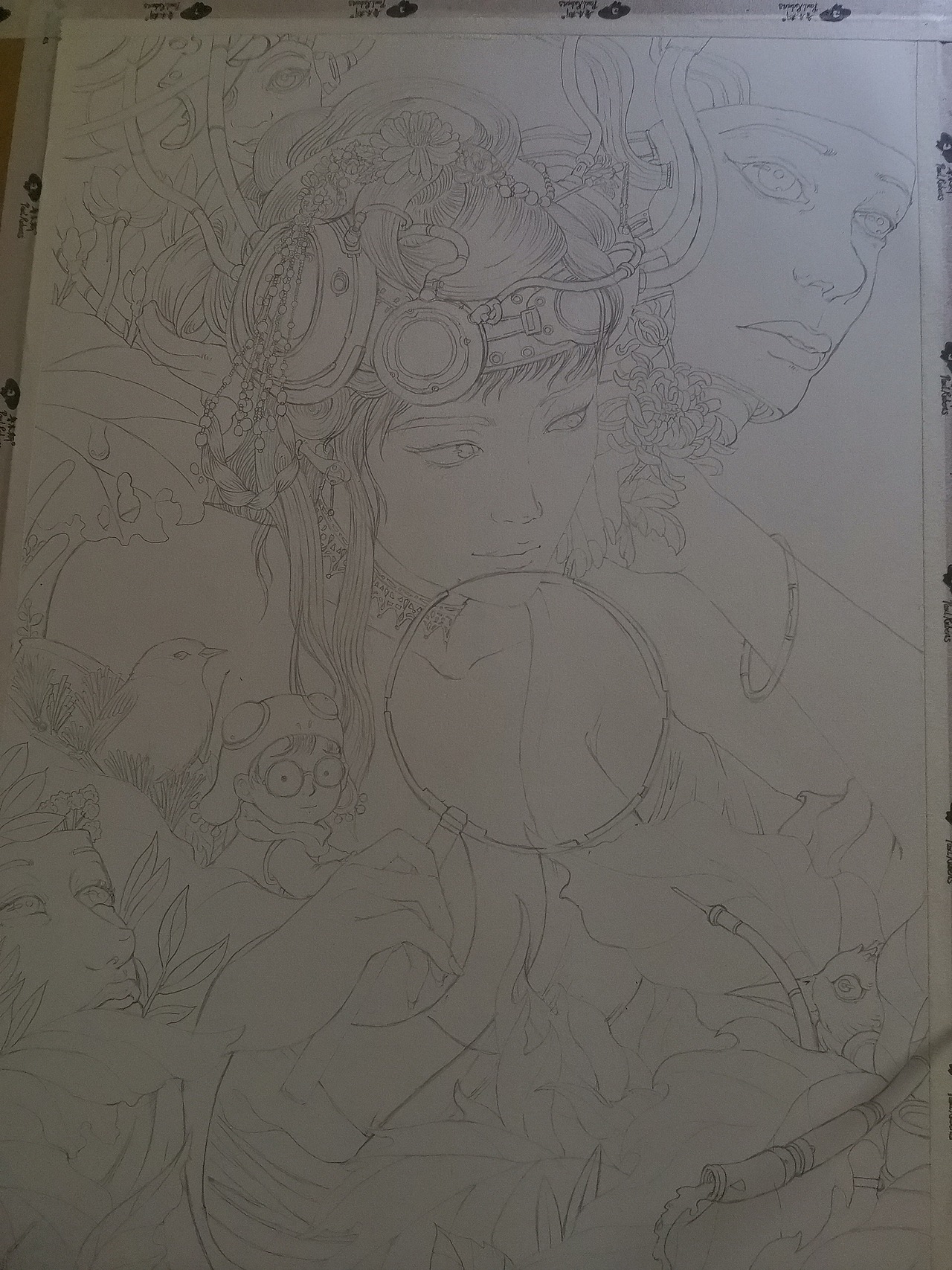 纯手绘-扇子女练习（图ZMzEyNzM0MjE2） - 绘画 - 站酷设计师花爷爷秦伟原创素材 - 站酷ZCOOL