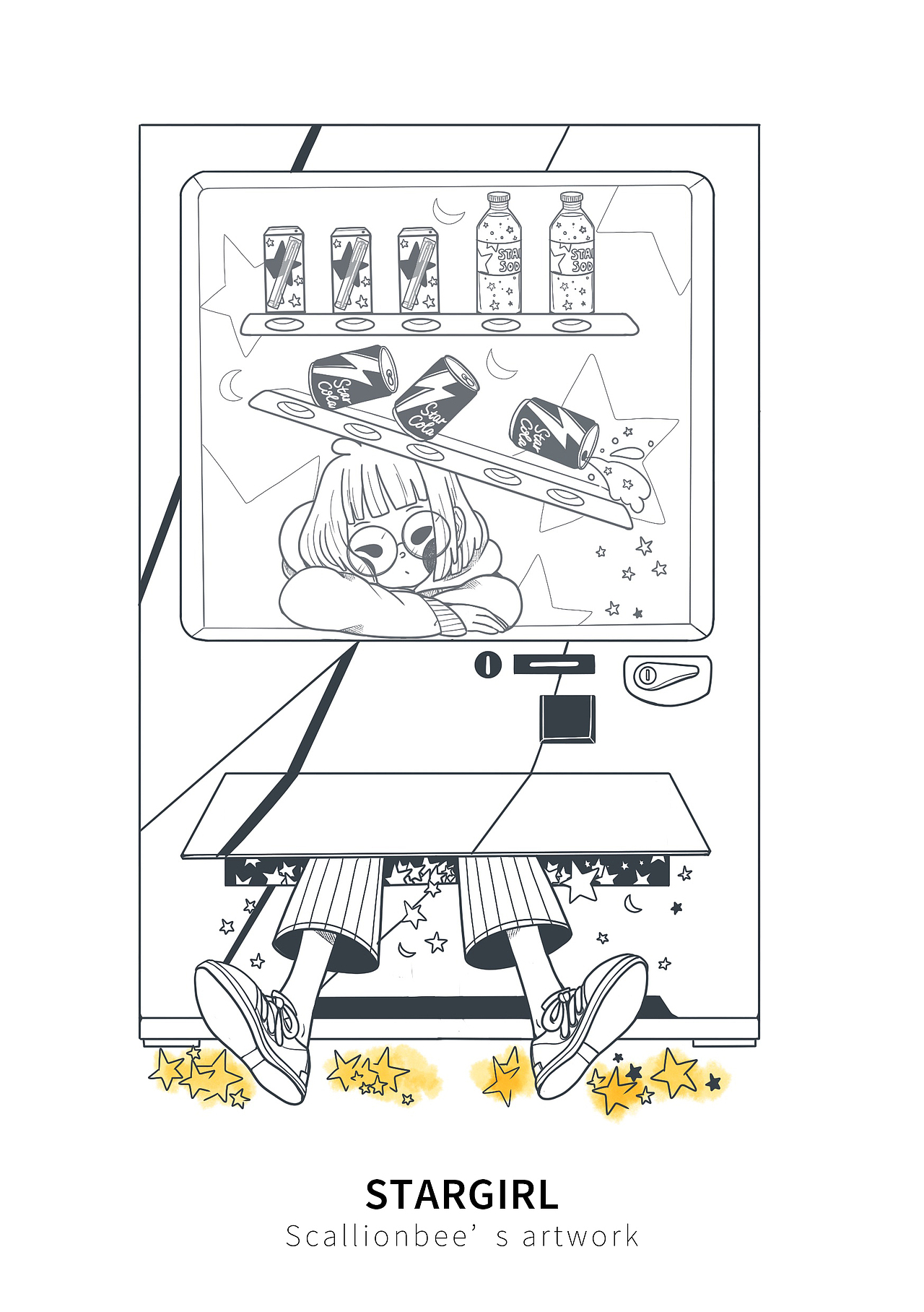 插画 | GIRL WITH STARDUST | story of stargirl