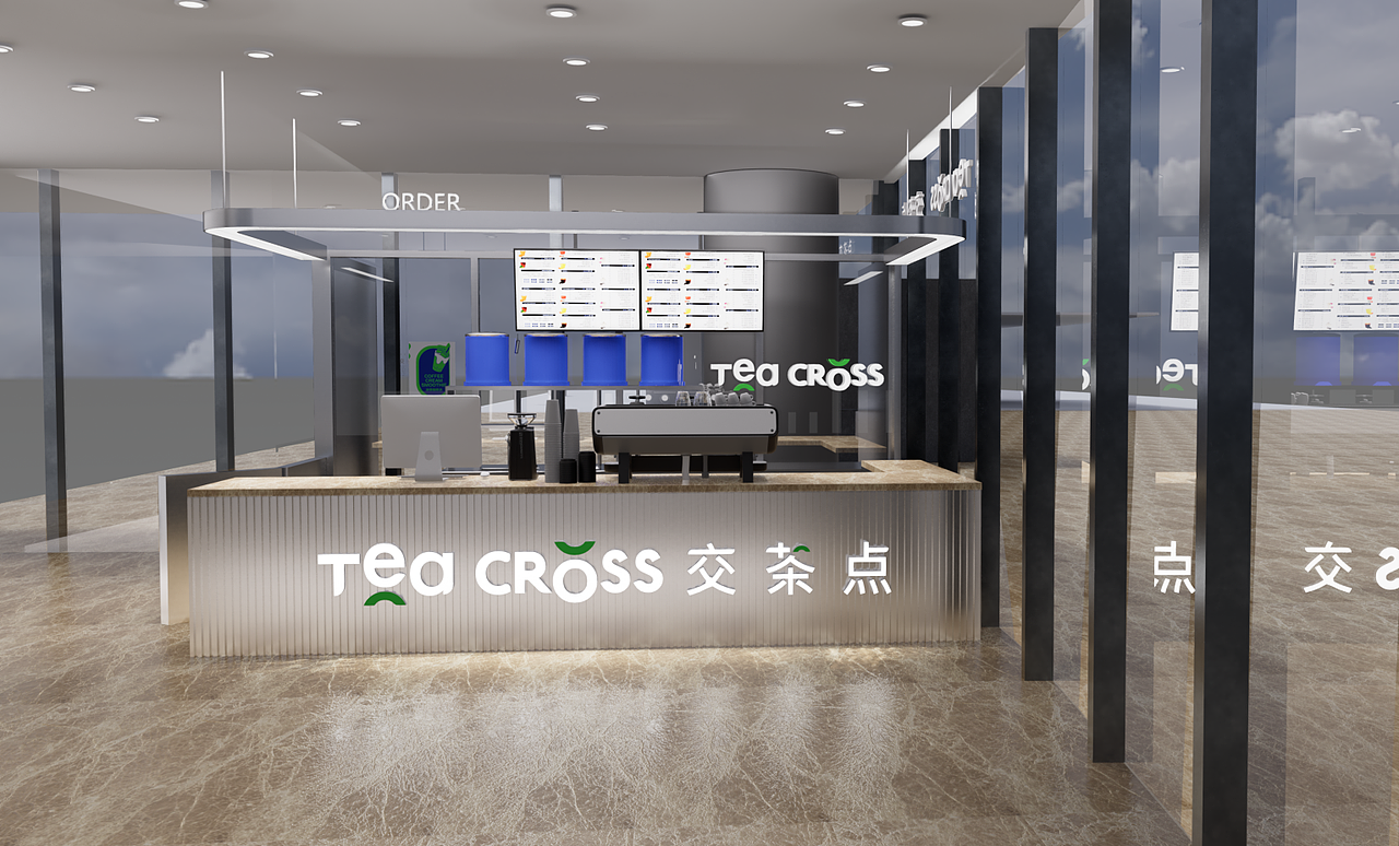 奶茶店设计（图ZMjU0OTI4MDYw） - 商业空间设计 - 站酷设计师ARK设计原创素材 - 站酷ZCOOL